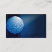 音楽業界カード-青いディスコの球 名刺 (裏面)