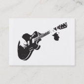 音楽業界カード-黒いギター 名刺 (裏面)