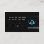 音楽業界カードDJ 名刺 (裏面)