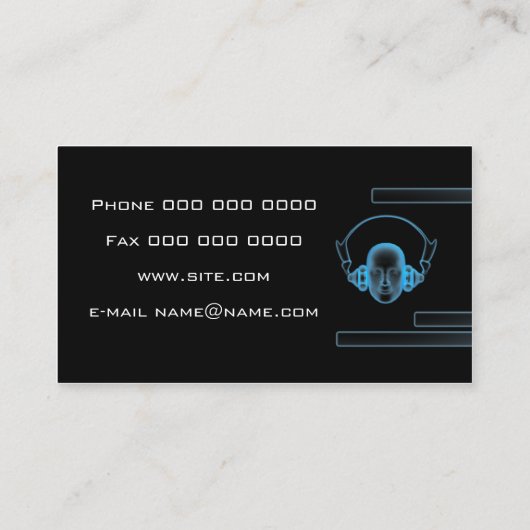 音楽業界カードDJ 名刺 (裏面)