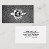 音楽業界ミュージシャンギターレッスンロックバンド 名刺 (正面/裏面)