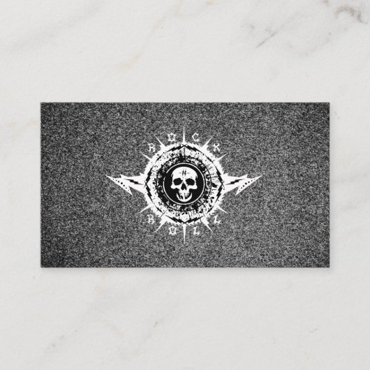 音楽業界ミュージシャンギターレッスンロックバンド 名刺 (正面)