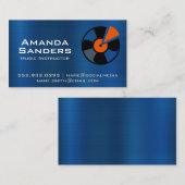 音楽業界 |ビニール 名刺 (正面/裏面)