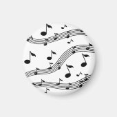 音楽楽器のパターン(の模様が)ある音 マグネット (正面)