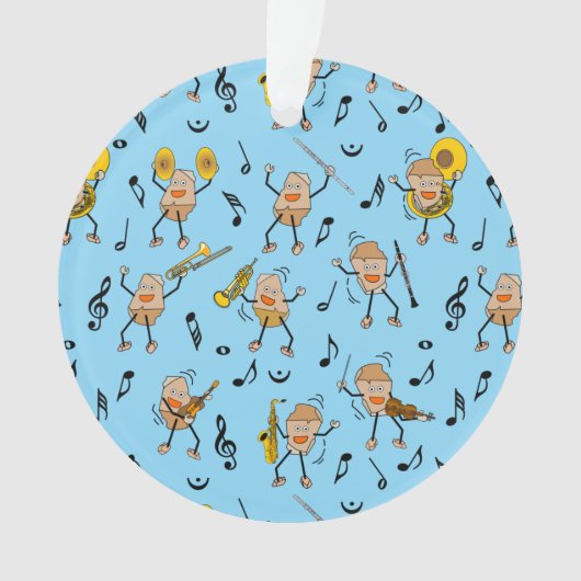 音楽楽器の岩 オーナメント (正面)