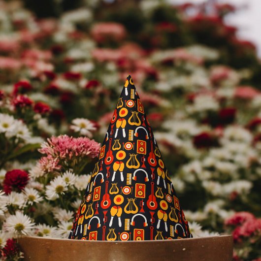 音楽楽器アート パーティーハット