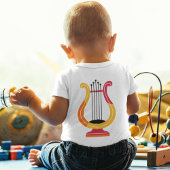 音楽楽器アート ベビーTシャツ