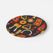 音楽楽器アート ペーパープレート (アングル)