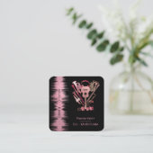 音楽楽器イベントオーガナイザーDJバラ金ゴールド スクエア名刺 (スタンド正面)