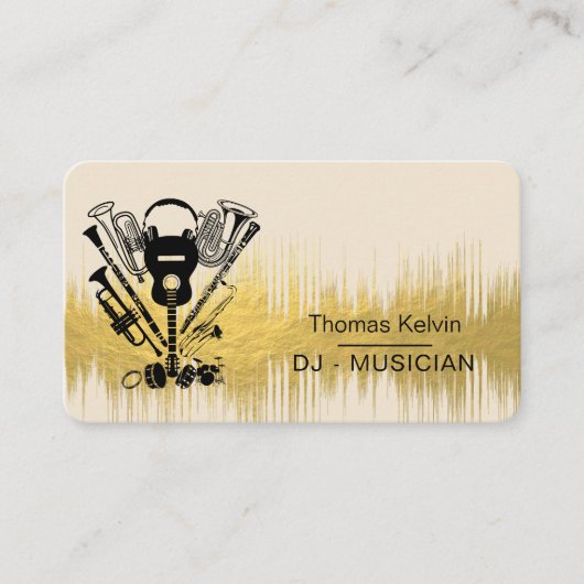 音楽楽器イベント開催者DJs Player 名刺 (正面)