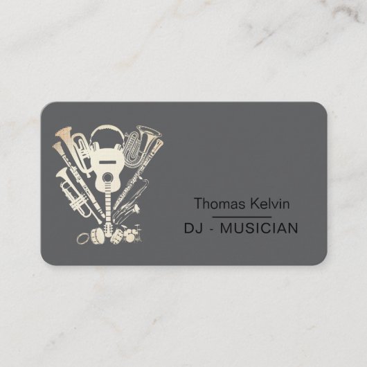 音楽楽器イベント開催者DJs Player 名刺 (正面)