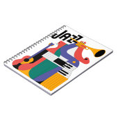 音楽楽器デザイン ノートブック (左側)