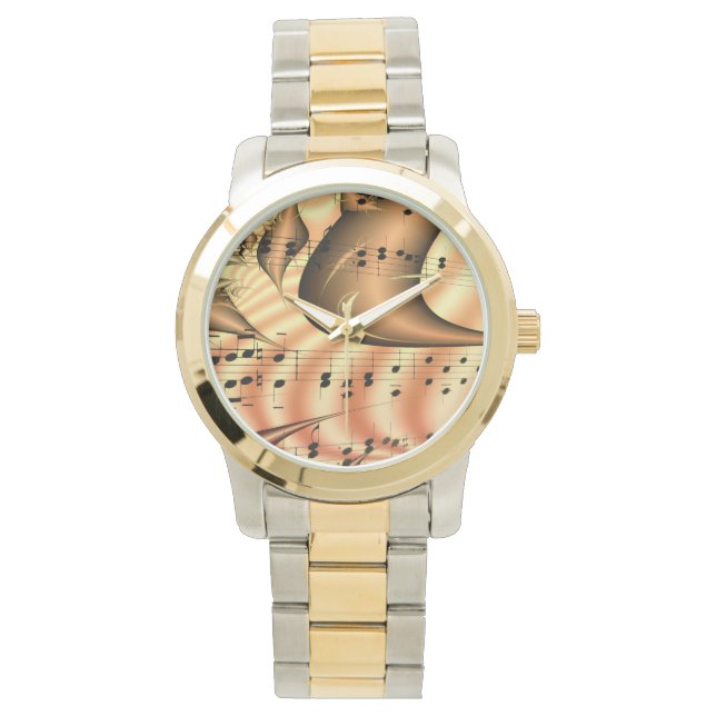 音楽楽器デスティニーデジタル 腕時計 (正面)