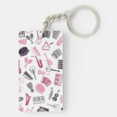 音楽楽器パターン キーホルダー (裏面)