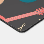 音楽楽器パターン デスクマット (コーナー)