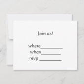 音楽楽器パターン 招待状 (裏面)