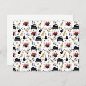 音楽楽器パターン 招待状 (正面/裏面)