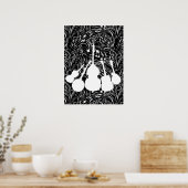 音楽楽器ホワイトポスター ポスター (キッチン)