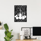 音楽楽器ホワイトポスター ポスター (ホームオフィス)