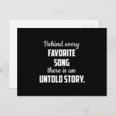 音楽楽器ミュージカルミュージシャンサウンドギフトアイディア ポストカード (正面/裏面)