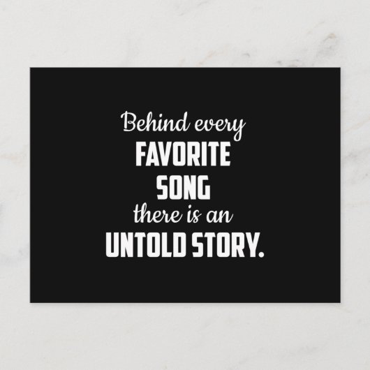 音楽楽器ミュージカルミュージシャンサウンドギフトアイディア ポストカード (正面)