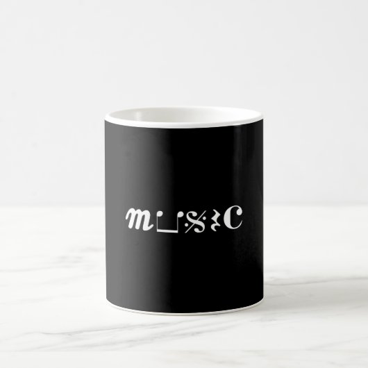 音楽楽器ミュージカル音ミュージシャンギフトアイディア コーヒーマグカップ (中央)