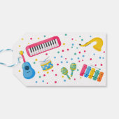 音楽楽器子供の誕生日 ギフトタグ (裏面横)