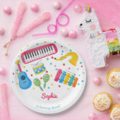 音楽楽器子供の誕生日 ペーパープレート (パーティー)