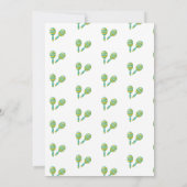 音楽楽器子供の誕生日 招待状 (裏面)