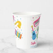 音楽楽器子供の誕生日 紙コップ (右)