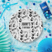 音楽楽器誕生日 ペーパープレート (パーティー)