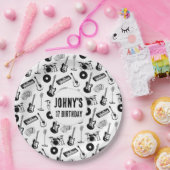 音楽楽器誕生日 ペーパープレート (パーティー)