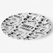 音楽楽器誕生日 ペーパープレート (アングル)