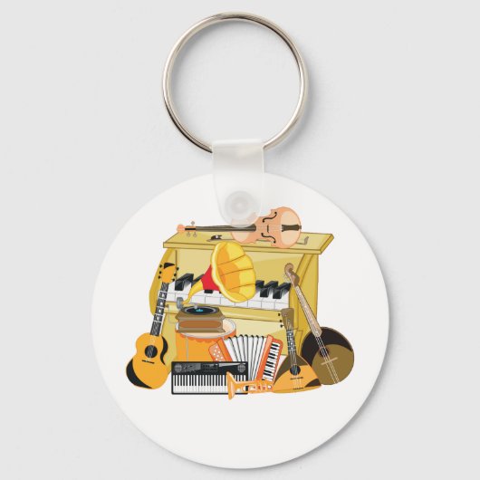 音楽楽器 キーホルダー (正面)