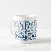 音楽楽器 コーヒーマグカップ (正面左)