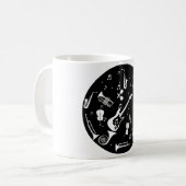 音楽楽器 コーヒーマグカップ (正面左)