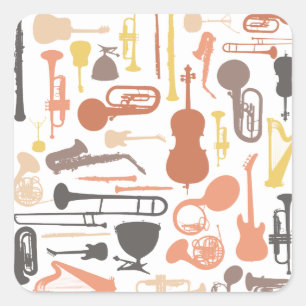 音楽楽器 スクエアシール
