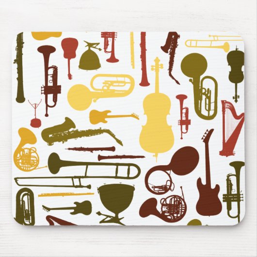 音楽楽器 マウスパッド (正面)