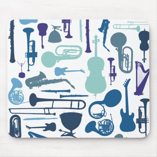音楽楽器 マウスパッド (正面)