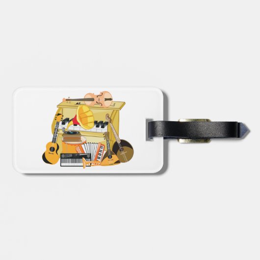 音楽楽器 ラゲッジタグ (裏面横)