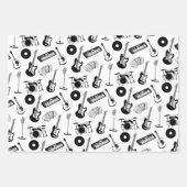 音楽楽器 ラッピングペーパーシート (正面3)