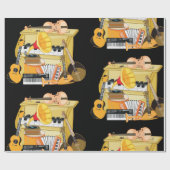 音楽楽器 ラッピングペーパー (フラット)