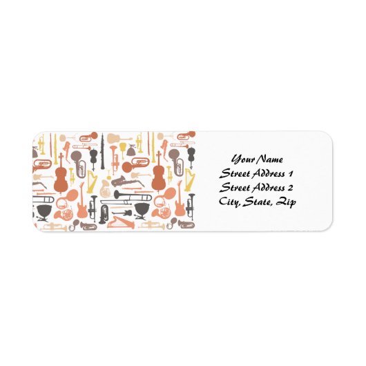 音楽楽器 ラベル (正面)