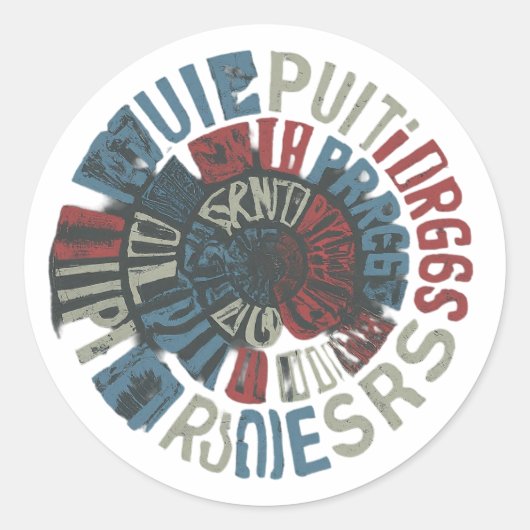 音楽歌詞 ラウンドシール (正面)