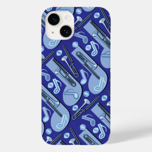 音楽注目トロンボーンBluePattern Case-Mate iPhone 14ケース