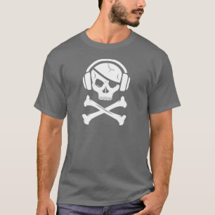音楽海賊海賊行為のアンチriaaのロゴ tシャツ