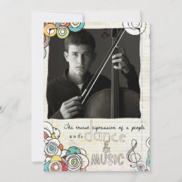 音楽演奏会の招待 招待状