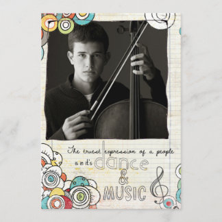 音楽演奏会の招待 招待状