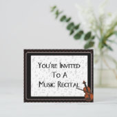 音楽演奏会への招待されました インビテーションポストカード (スタンド正面)