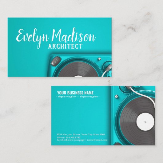 音楽演奏家 名刺 (正面/裏面)